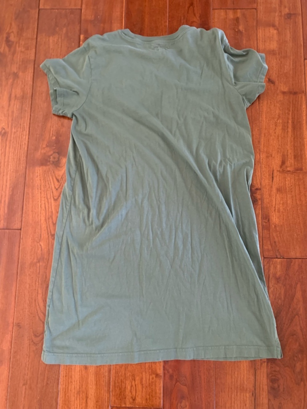 Pact Tee Dress Women’s Size L Dark Forest Softspun Organic Cotton Casual Pocket - Picture 8 of 11